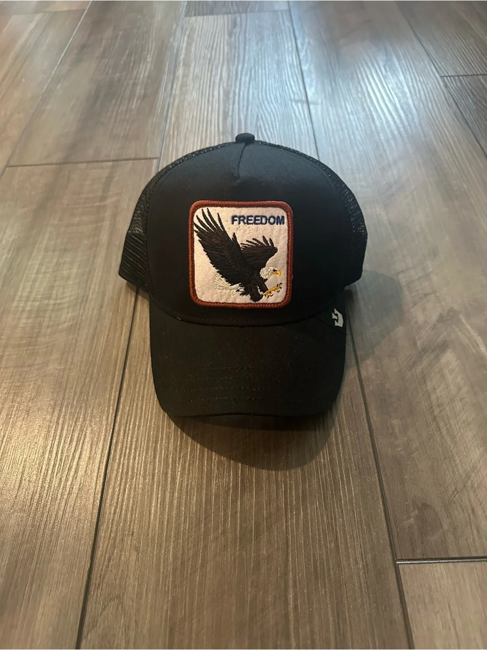 Goorin Bros Black Freedom Eagle Trucker Hat